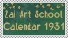 Zai Art School Calender 1931 Font